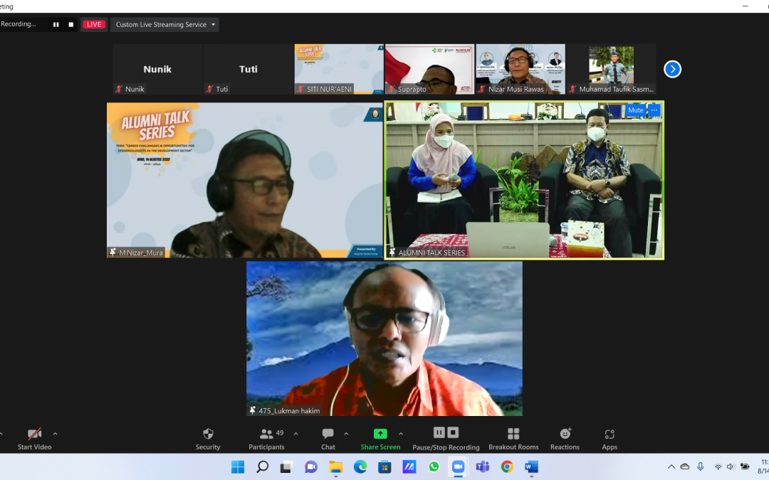 Sharing Inspirational Experience through Alumni Talk Series Master of Epidemiology Undip