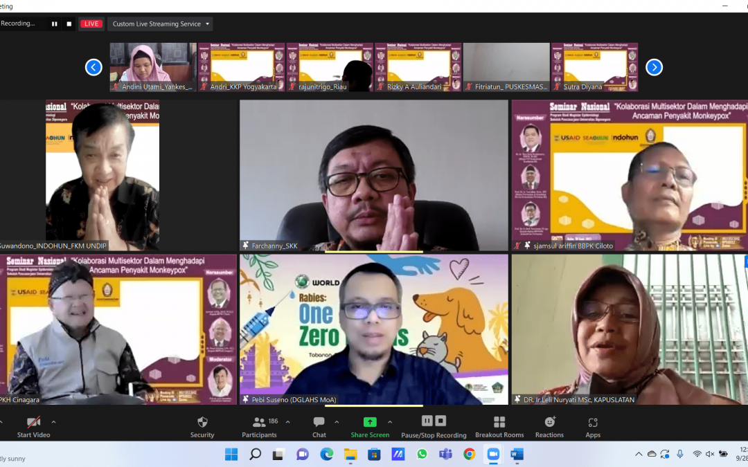 Educational Seminar of Master of Epidemiology Undip in an Effort to Face the Threat of Monkeypox Disease